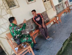 Babinsa Lebung Gajah Gencarkan Komsos di Sekolah, Tekankan Keamanan dan Kebersihan Lingkungan