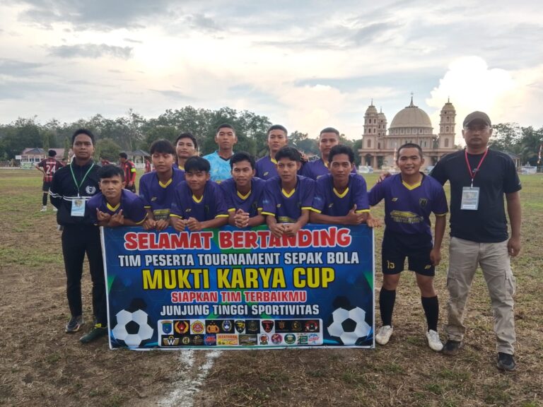 Sepak Bola Antar Desa Jadi Ajang Kebugaran Satgas TMMD Kodim 0402/OKI 1