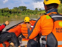 Basarnas Sisir Sungai Lematang Cari Warga yang Diduga Tenggelam
