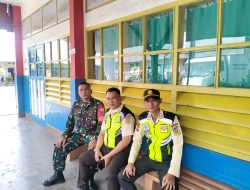 Babinsa Dua Ilir Laksanakan Wanmil di SD Xaverius 3, Imbau Security Waspada Curatmor