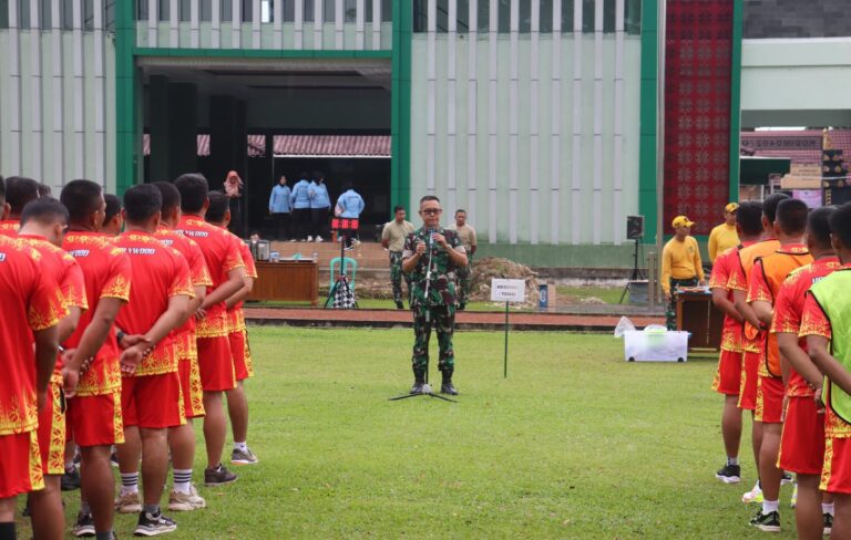 Kodim 0402/OKI Gelar Garjas Periodik Semester I untuk Jaga Fisik Prajurit 1