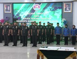 Danrem 044/Gapo : Sertijab Momentum Tingkatkan Kinerja Organisasi