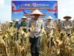Panen Raya Jagung Serentak, Polres OKI Kirim 15 Ton ke Bulog Palembang