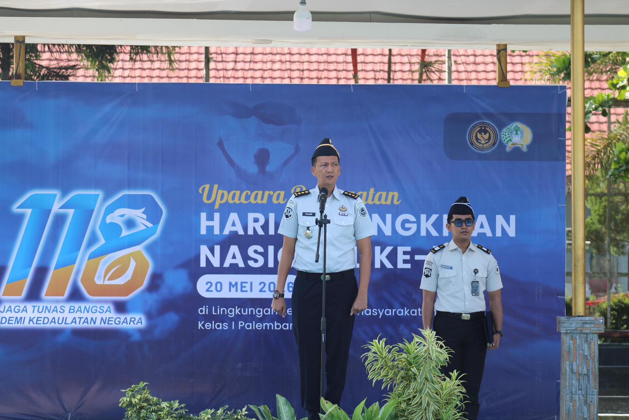 Bangkitkan Semangat Nasionalisme, Lapas Kelas I Palembang Gelar Upacara Hari Kebangkitan Nasional ke-118 1