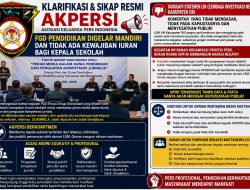 AKPERSI Tegaskan FGD Pendidikan Digelar Mandiri, Tidak Ada Kewajiban Iuran bagi Kepala Sekolah