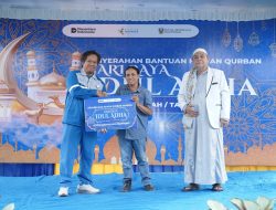 Pusri Salurkan Hewan Kurban untuk Warga Lingkungan Sambut Idul Adha 1447 H