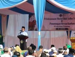 Hangatnya Kebersamaan Idul Adha, Lapas Kelas I Palembang Gelar Sholat Bersama Warga Binaan