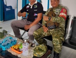 Babinsa 36 Ilir Koordinasi dengan Pengelola Dermaga Tangga Buntung, Bahas Keamanan dan Aktivitas Transportasi