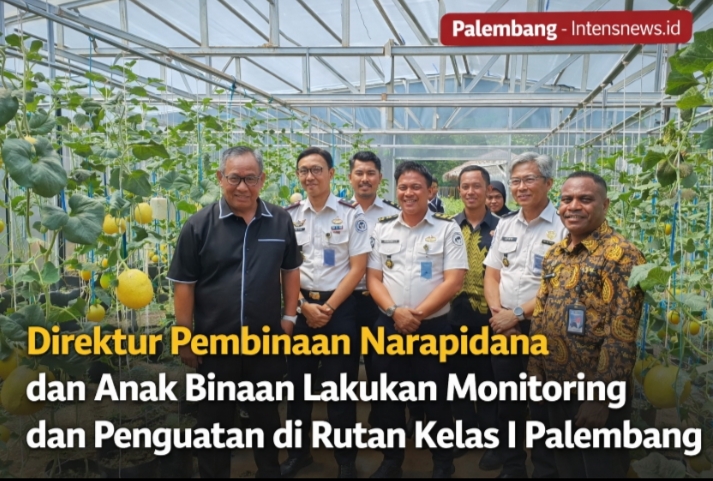 Direktur Pembinaan Narapidana dan Anak Binaan Lakukan Monitoring dan Penguatan di Rutan Kelas I Palembang 1