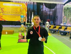 Sabet Juara 2 Pencak Silat, Mochamad Abi Saputra Harumkan Nama SMK Sore Tulungagung dan PSHT Tulung Agung.