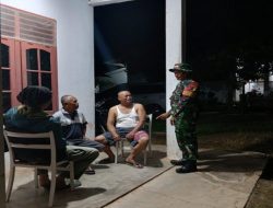 Babinsa Pedamaran Gandeng Warga Patroli Siskamling, Dandim 0402/OKI Apresiasi Kekompakan Jaga Keamanan Desa Rangkui Jaya