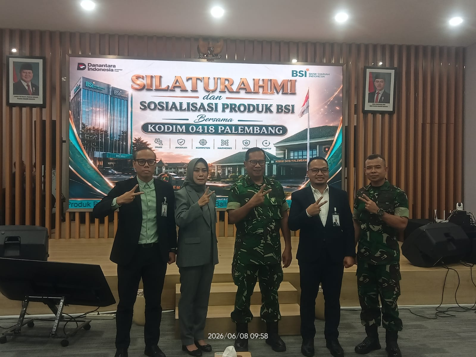 BSI Sosialisasikan Produk dan Layanan Perbankan Syariah kepada Anggota Kodim 0418/Palembang 1