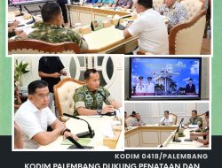 Kasdim 0418/Palembang hadiri rapat Penataan dan Penertiban Kawasan Lapangan Kamboja