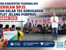 KONI Kabupaten Tasikmalaya Berikan BPJS dan Gelar Tes Kebugaran Atlet Jelang Porprov Jabar 2026