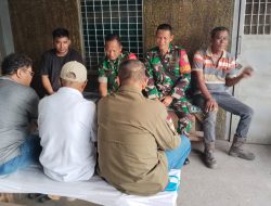 Babinsa Lawang Kidul Koramil 418-05/Lemabang Ingatkan Warga Jaga Keamanan dan Waspada Karhutla di Musim Kemarau