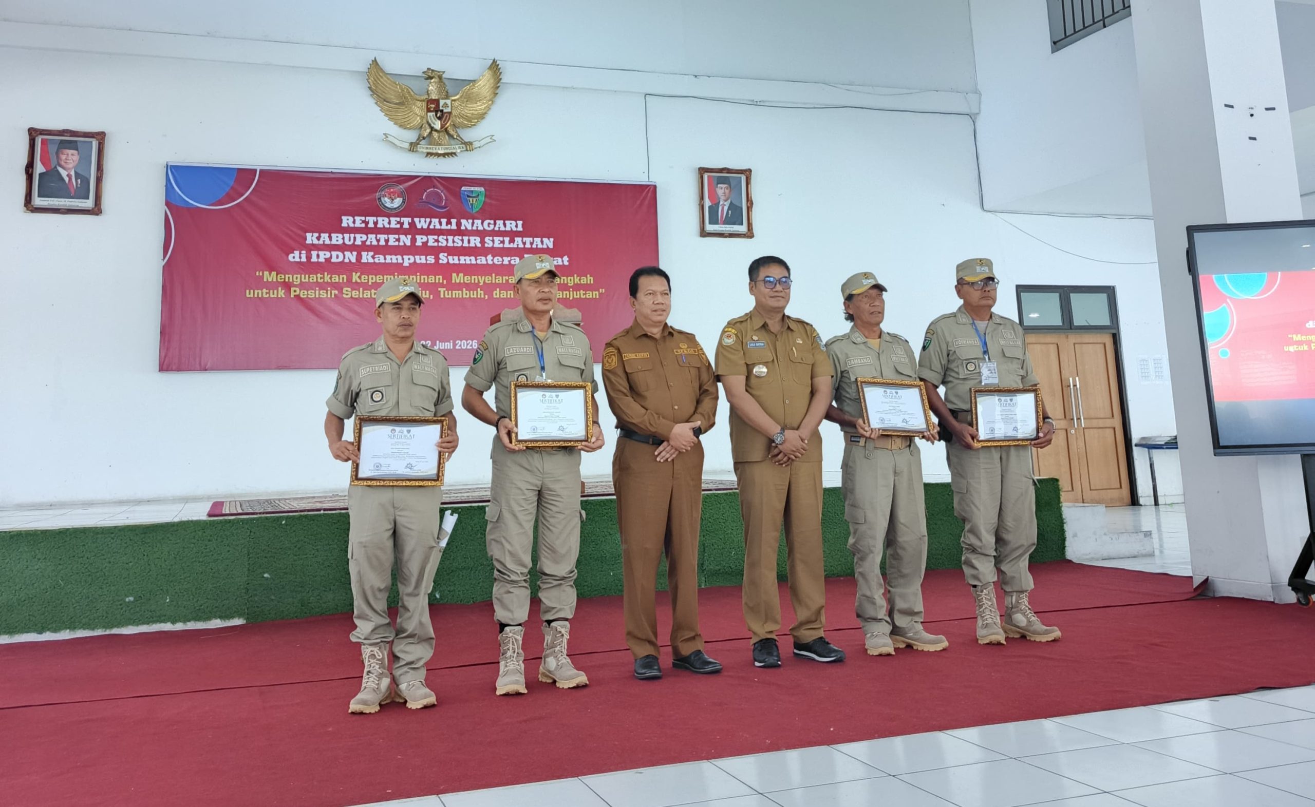 Wali Nagari Pasar Baru dan Koto Berapak Raih Predikat Peserta Terbaik Retret Wali Nagari se-Pesisir Selatan 1
