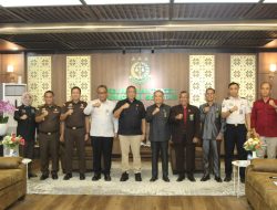 Karutan Kelas I Palembang Dampingi Kakanwil Ditjenpas Sumsel Bahas PKS Persidangan Elektronik Bersama Ketua Pengadilan Tinggi Palembang dan Kajati Sumsel