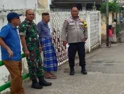Babinsa 10 Ilir Koramil 418-05/Lemabang Bersama Bhabinkamtibmas Perkuat Komsos, Ajak Warga Cegah Tawuran