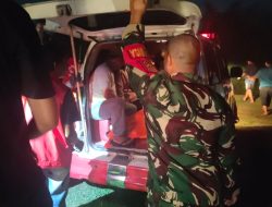Gerak Cepat Babinsa Koramil 418-05/Lemabang Bantu Evakuasi Korban Tenggelam di Aliran Sungai Kawasan Lapangan Golf