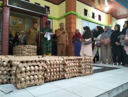 Peduli Korban Bencana, Dinas Pertanian Pessel Salurkan Bantuan Telur Bergizi untuk Warga Huntara dan DTH