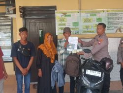 Polsek Kembangbahu Kembalikan Motor Temuan kepada Keluarga Pemilik, Wujud Pelayanan Humanis Polri