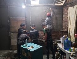 Hari Ketujuh TMMD ke-129, Satgas Kodim 0418/Palembang Kebut Renovasi RTLH Ibu Sumilah Demi Hunian yang Lebih Layak