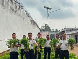 Panen Kangkung Capai 72,2 Kilogram, Rutan Kelas I Palembang Perkuat Program Ketahanan Pangan Nasional