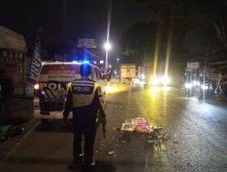 Dua Motor Bertabrakan Satu Pengendara Tewas