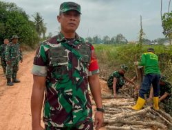 Dansatgas TMMD Ke-129 Kodim 0418/Palembang Tinjau Langsung Pembangunan Jalan 750 Meter, Pastikan Progres Sesuai Target