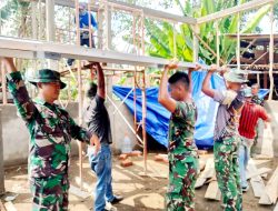 Gotong Royong Mengangkat Atap Harapan, Rumah Ibu Sriyanti Kian Mendekati Garis Akhir