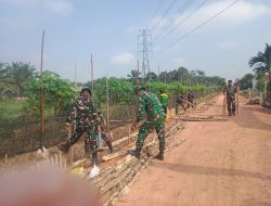 Pembangunan Jalan TMMD Utamakan Kualitas, Cerucuk Gelam Jadi Penopang Kekuatan Infrastruktur