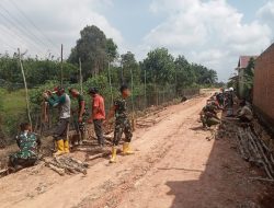 Cerucuk Gelam Perkuat Jalan TMMD, Akses Baru Warga Talang Jambe Kian Dekati Kenyataan