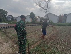 GOTONG ROYONG OLAH LAHAN, SATGAS TMMD DAN WARGA BANGUN KEMANDIRIAN PANGAN