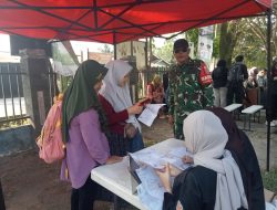 Mahasiswa FK Unsri Kunjungi Poskotis TMMD Ke-129 Kodim 0418/Palembang, Belajar Langsung Arti Pengabdian TNI untuk Rakyat