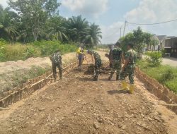 Jalan 750 Meter Terus Dikebut, TMMD Ke-129 Kodim 0418/Palembang Bangun Akses dan Harapan Baru Warga