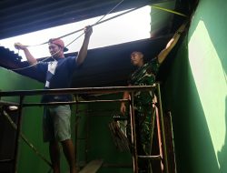 Hari Ke-19 TMMD Ke-129, Satgas Kodim 0418/Palembang Percepat Penyelesaian RTLH Milik Bapak Karyo