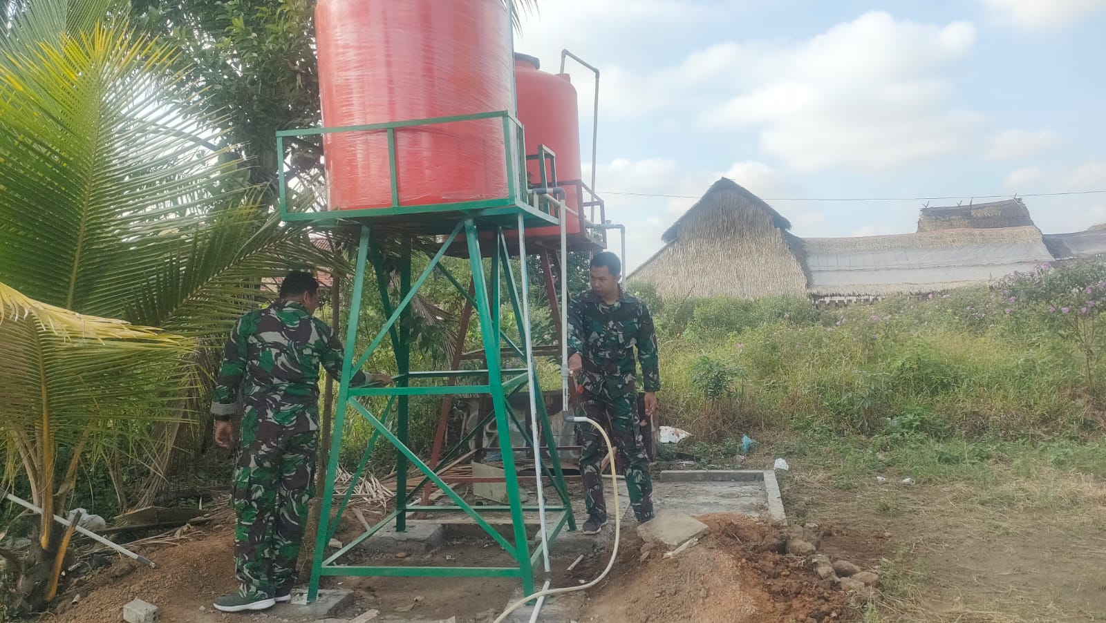 TMMD ke-129 Optimalkan Fasilitas Sumur Bor, Warga Talang Betutu Segera Nikmati Akses Air Bersih 1