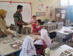 Babinsa Sungai Selincah Cek Kelayakan Program Makan Bergizi Gratis di SDN 184 Palembang