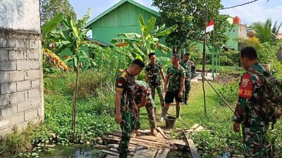 Satgas TMMD Ke-129 Bangun Akses Aman Menuju Rumah Ibu Suwarni