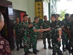 Wadan Satgas TMMD Ke-129 Kodim 0418/Palembang Sambut Katim Wasev, Pastikan Program Berjalan Sesuai Target