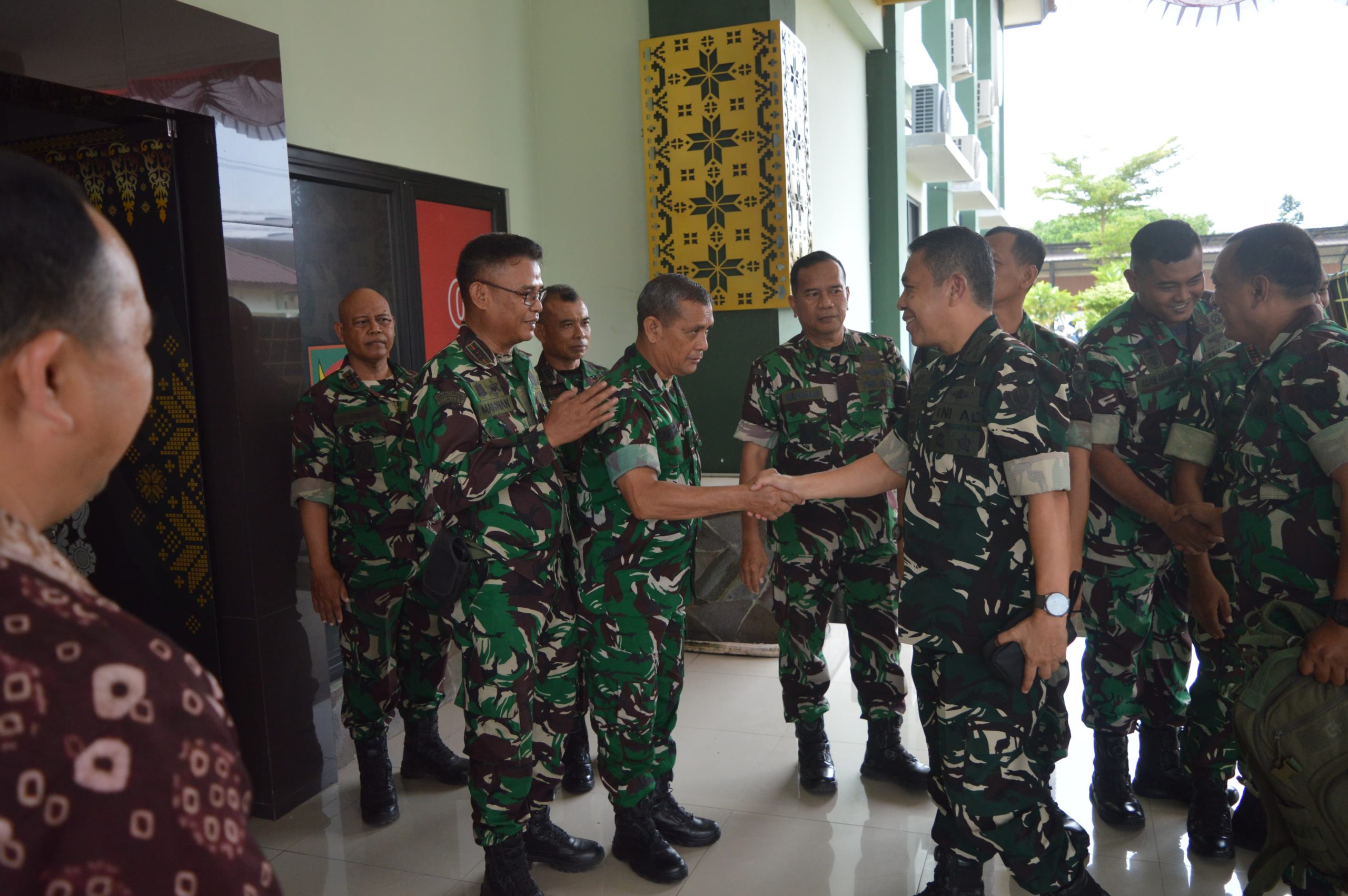Wadan Satgas TMMD Ke-129 Kodim 0418/Palembang Sambut Katim Wasev, Pastikan Program Berjalan Sesuai Target 1