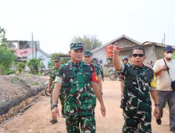 Tinjau Sasaran TMMD, Ketua Tim Wasev Optimistis Jalan Baru Talang Jambe Tingkatkan Mobilitas Warga