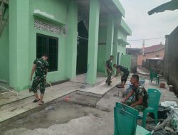 H-1 Penutupan TMMD ke-129, Mushola Baitul Maghfurin Terus Dipoles