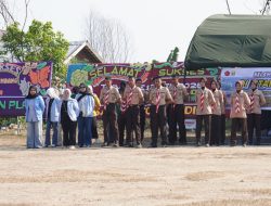 Mahasiswa dan Siswa-Siswi Turut Andil dalam Kegiatan Penutupan TMMD ke-129 Kodim 0418/Palembang