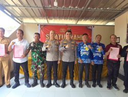 Polres OKI Gandeng Warga Pedamaran Cegah Karhutla dan Bantu 8 KK Korban Kebakaran
