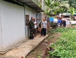 Babinsa Delapan Ilir Ajak Warga Jaga Keamanan dan Kebersihan Lingkungan