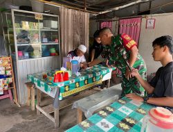 Babinsa 3 Ilir Bersama Bhabinkamtibmas dan Tokoh Masyarakat Bahas Kamtibmas