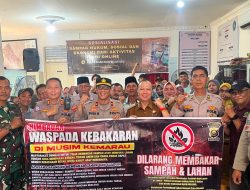 Cegah Karhutla, Kapolsek SU II Sosialisasikan Larangan Bakar Sampah dan Lahan di 12 Ulu