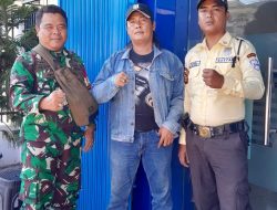 Babinsa 36 Ilir Komsos Bersama Security BRI Bahas Keamanan dan Kebersihan Lingkungan