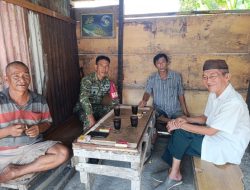 Babinsa Koramil 418-05/Lemabang Perkuat Komsos, Ajak Warga Kelurahan 10 Ilir Jaga Keamanan Lingkungan